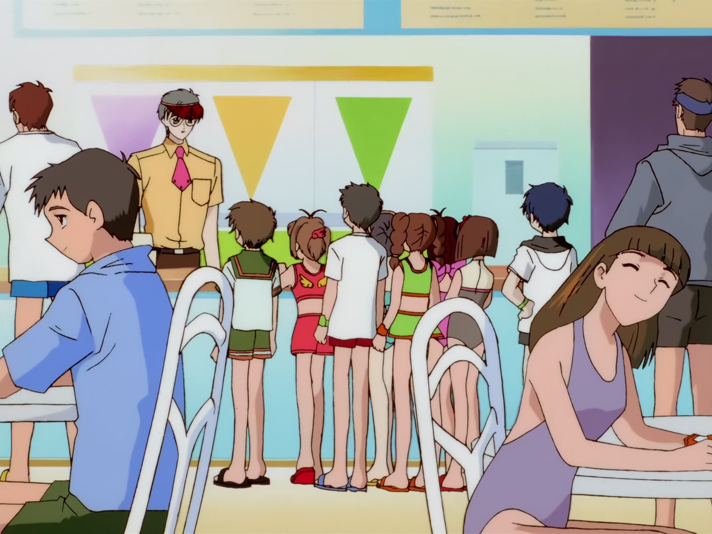 Cardcaptor Sakura Ep 63: Sakura, the Pool, and the Huge Wave @ 00:11:03