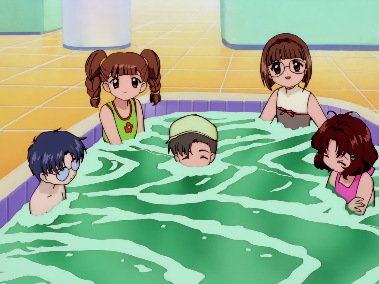 Cardcaptor Sakura Ep 63: Sakura, the Pool, and the Huge Wave @ 00:17:17