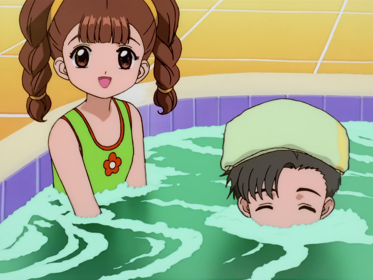 Cardcaptor Sakura Ep 63: Sakura, the Pool, and the Huge Wave @ 00:17:28