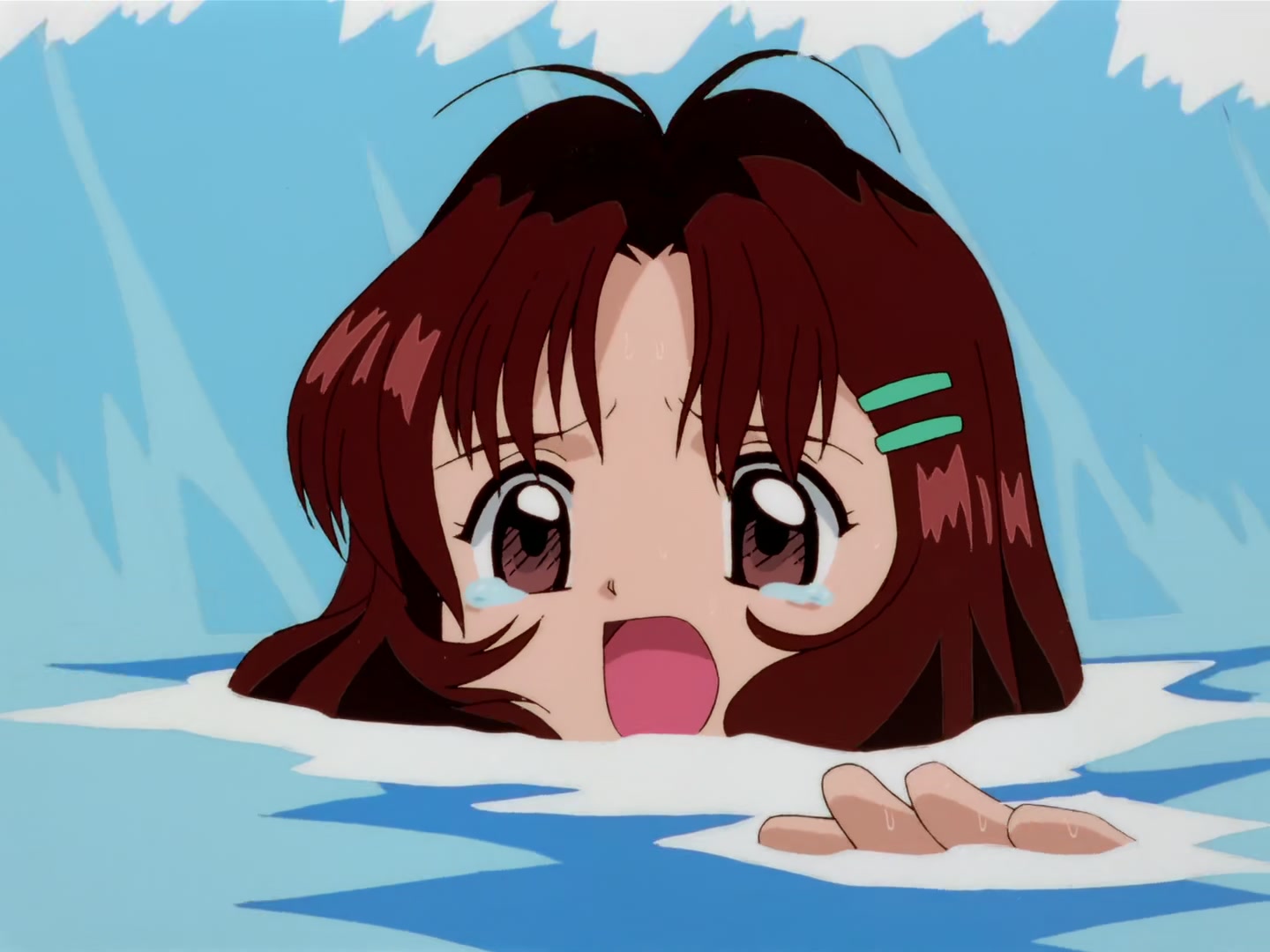 Cardcaptor Sakura Ep 63: Sakura, the Pool, and the Huge Wave @ 00:19:33
