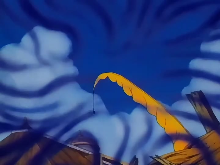 Dragon Ball Ep 147: Goku Hangs On @ 00:03:23