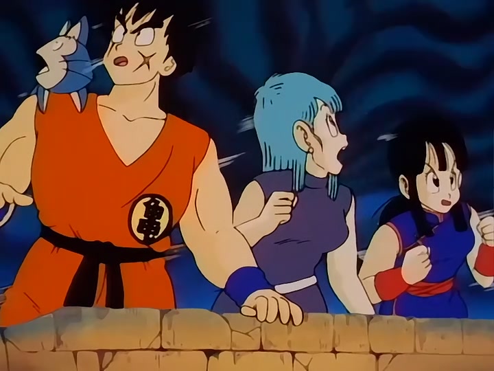 Dragon Ball Ep 147: Goku Hangs On @ 00:03:37