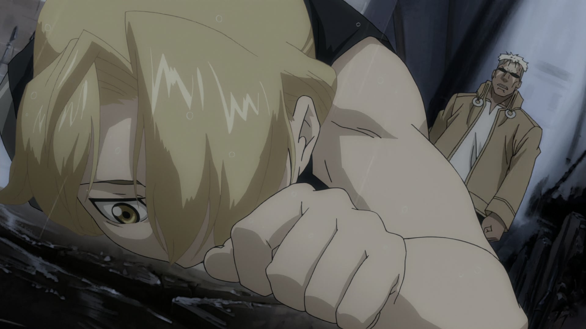 Fullmetal Alchemist: Brotherhood Ep 5: Rain of Sorrows @ 00:13:12