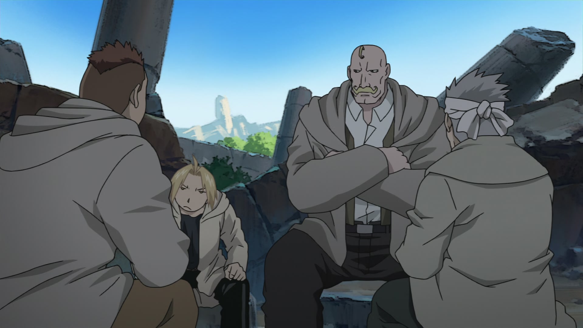 Fullmetal Alchemist: Brotherhood Ep 18: The Arrogant Palm of a Small Human @ 00:09:44