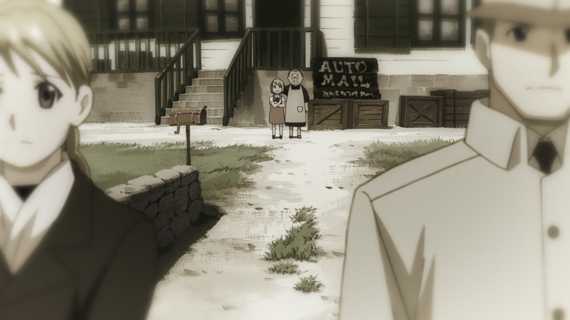 Fullmetal Alchemist: Brotherhood Ep 22: Backs in the Distance @ 00:04:36