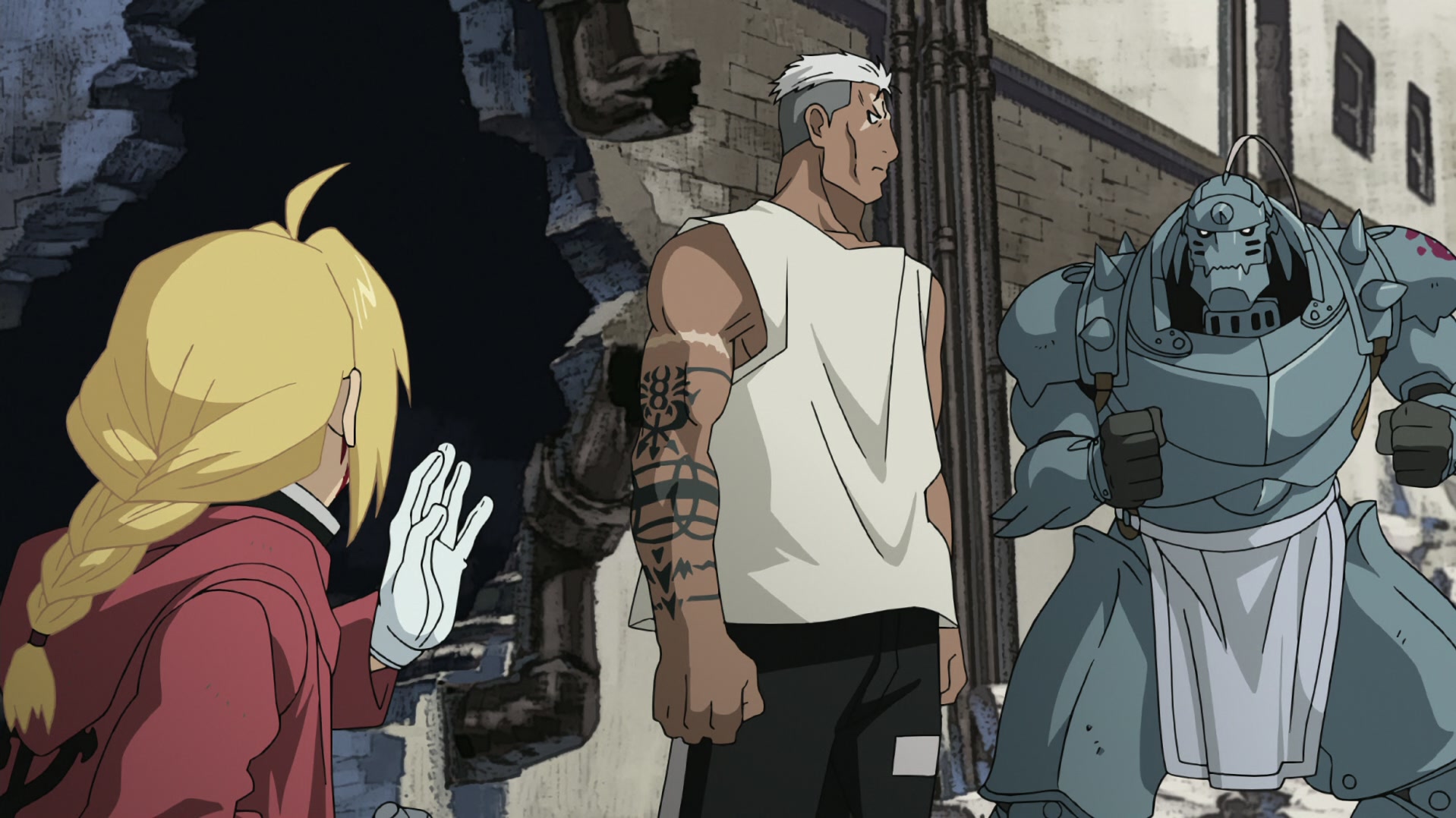 Fullmetal Alchemist: Brotherhood Ep 22: Backs in the Distance @ 00:07:57