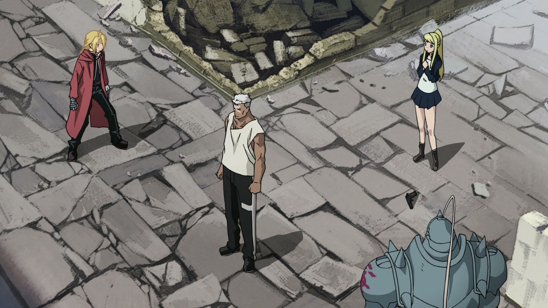 Fullmetal Alchemist: Brotherhood Ep 22: Backs in the Distance @ 00:10:23