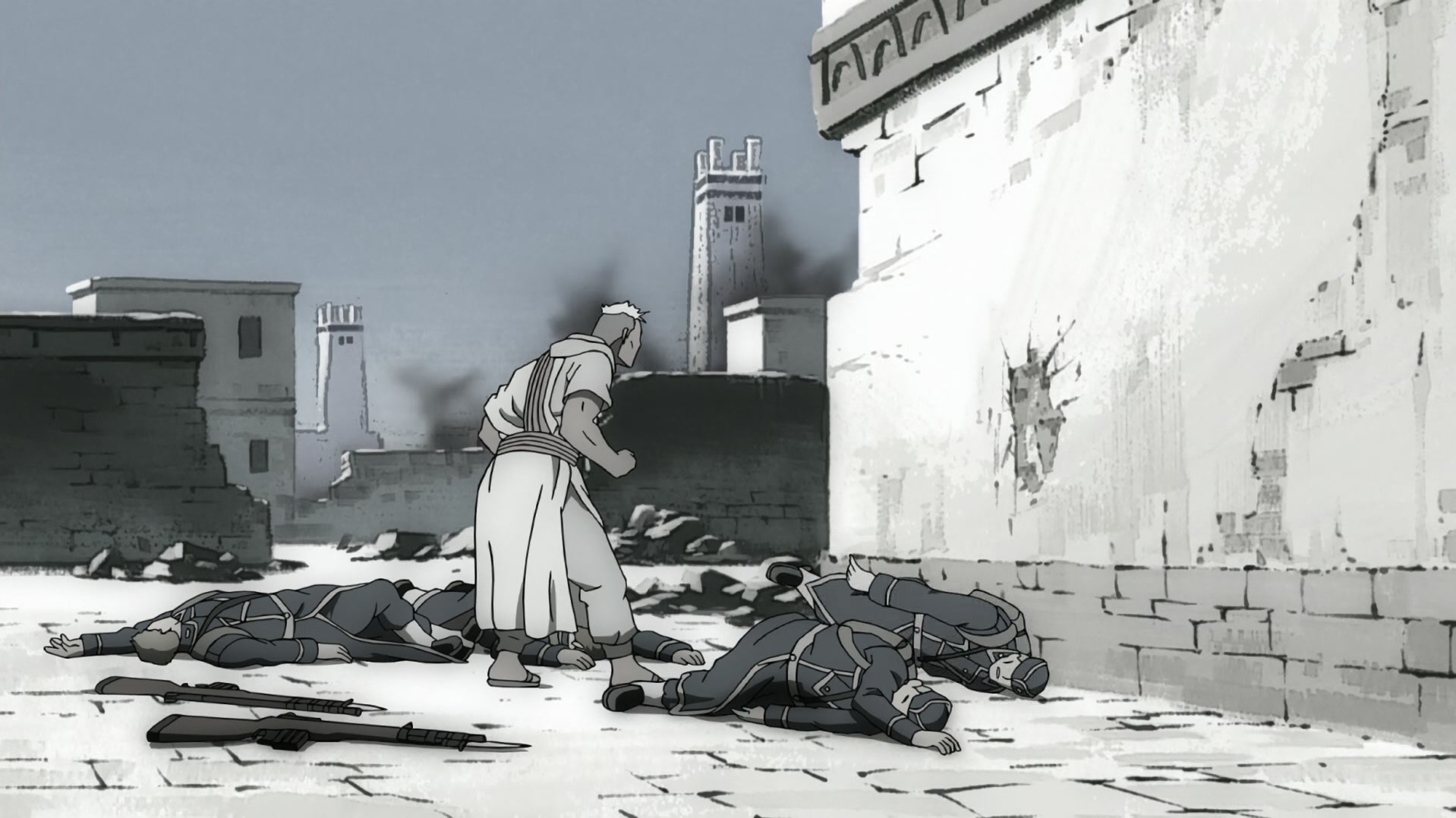 Fullmetal Alchemist: Brotherhood Ep 22: Backs in the Distance @ 00:14:45