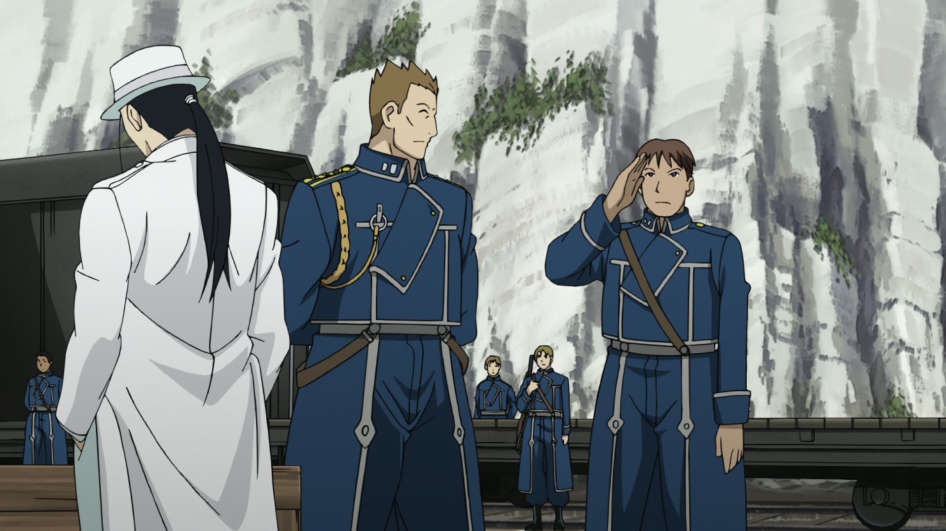 Fullmetal Alchemist: Brotherhood Ep 33: The Northern Wall of Briggs @ 00:02:30