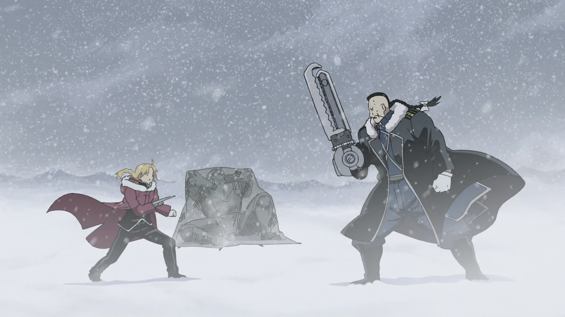 Fullmetal Alchemist: Brotherhood Ep 33: The Northern Wall of Briggs @ 00:17:12