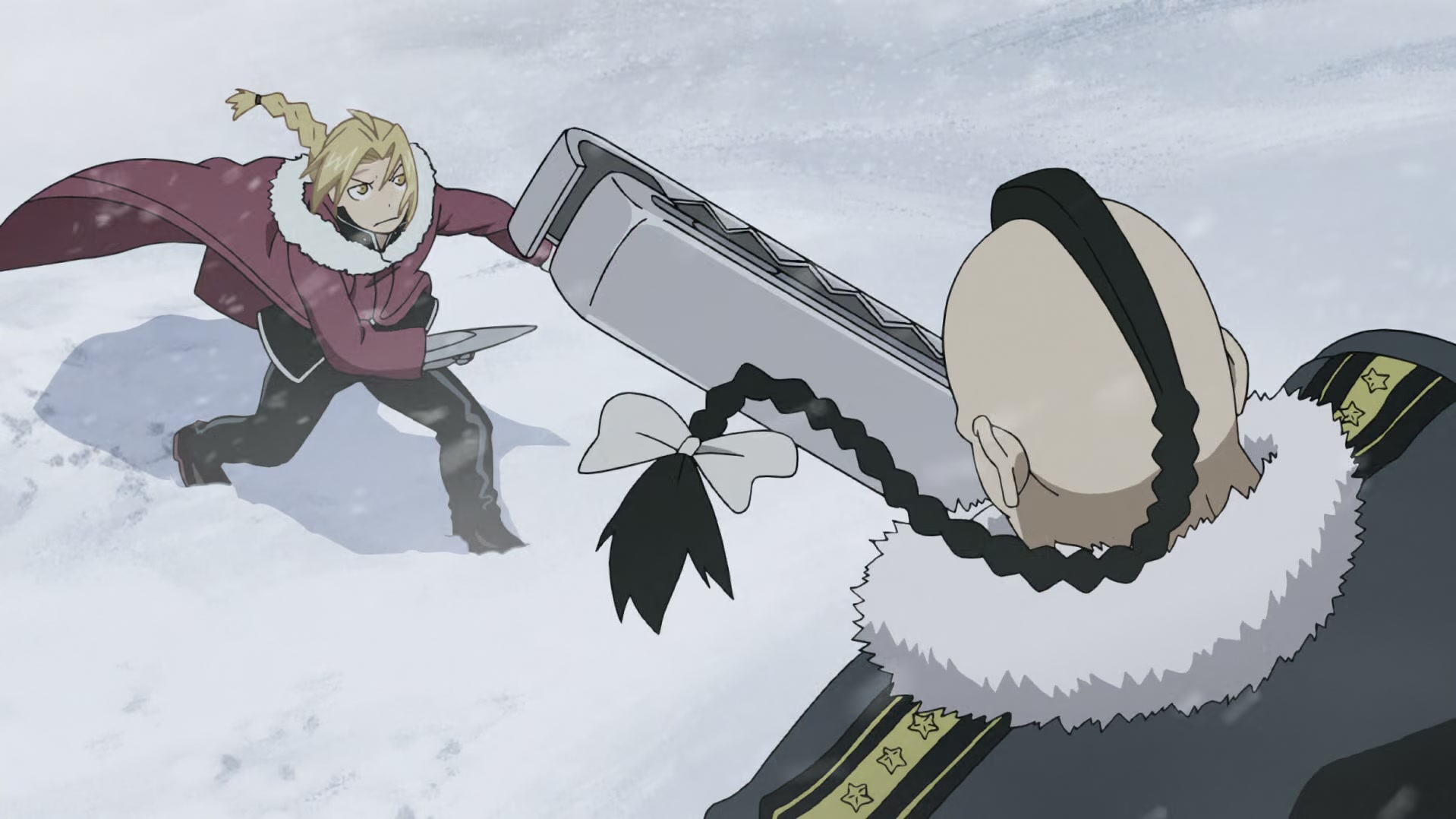 Fullmetal Alchemist: Brotherhood Ep 33: The Northern Wall of Briggs @ 00:17:18