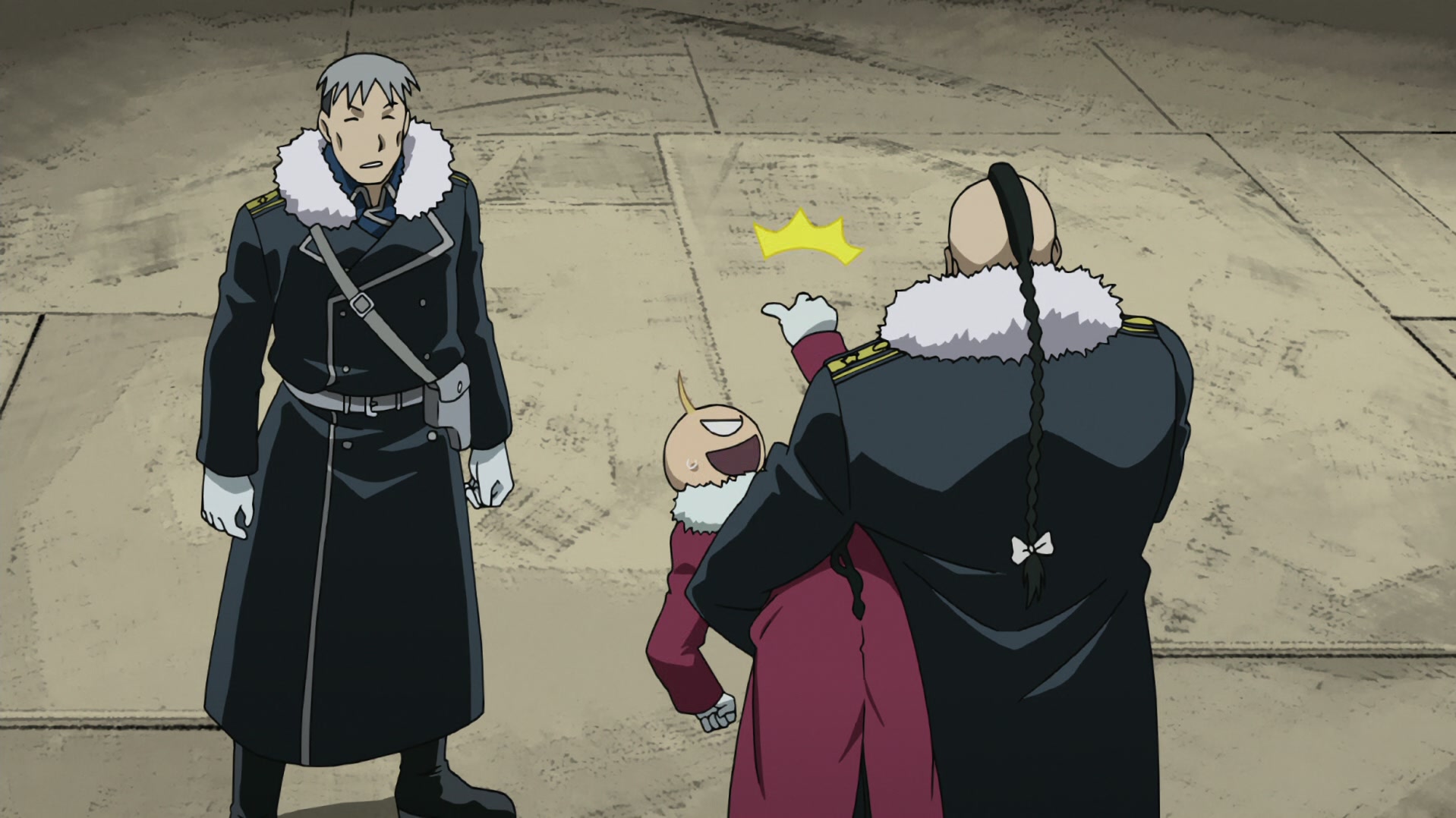 Fullmetal Alchemist: Brotherhood Ep 35: The Shape of This Country @ 00:02:00
