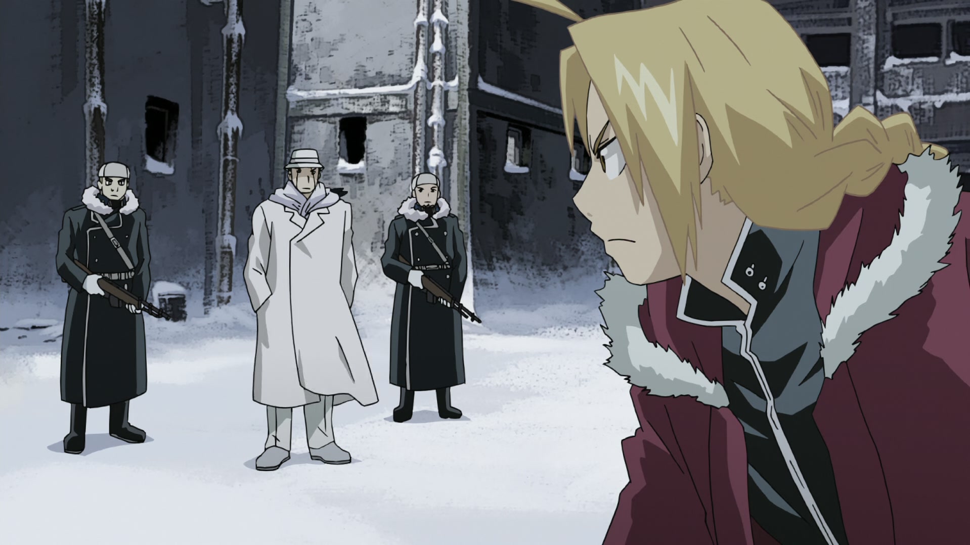 Fullmetal Alchemist: Brotherhood Ep 38: Conflict at Baschool @ 00:22:12