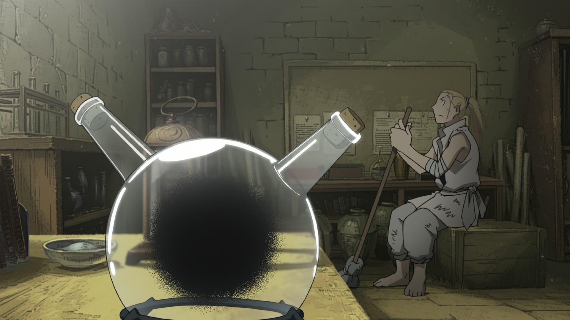 Fullmetal Alchemist: Brotherhood Ep 40: Homunculus (The Dwarf in the Flask) @ 00:07:23