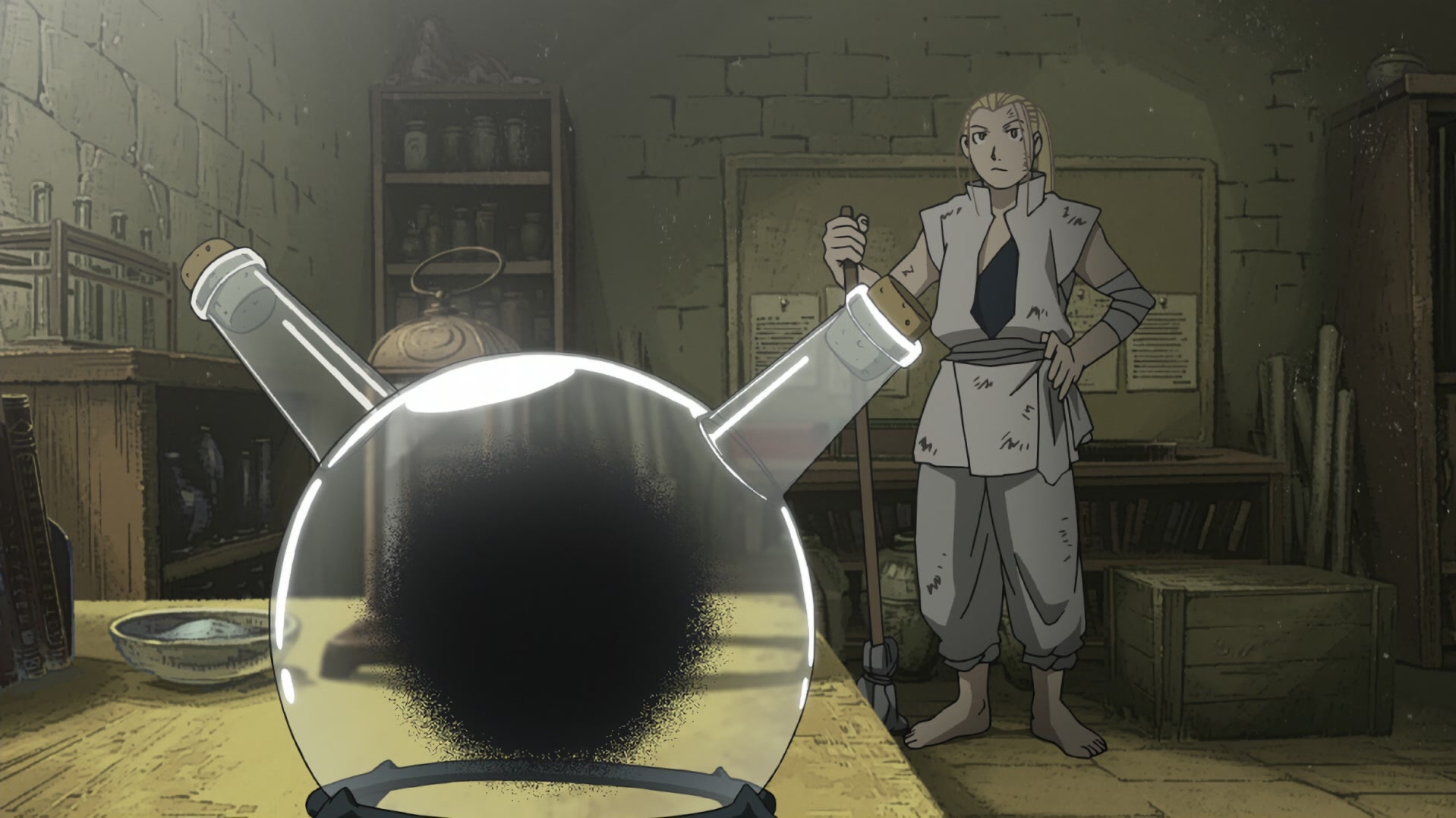 Fullmetal Alchemist: Brotherhood Ep 40: Homunculus (The Dwarf in the Flask) @ 00:07:59
