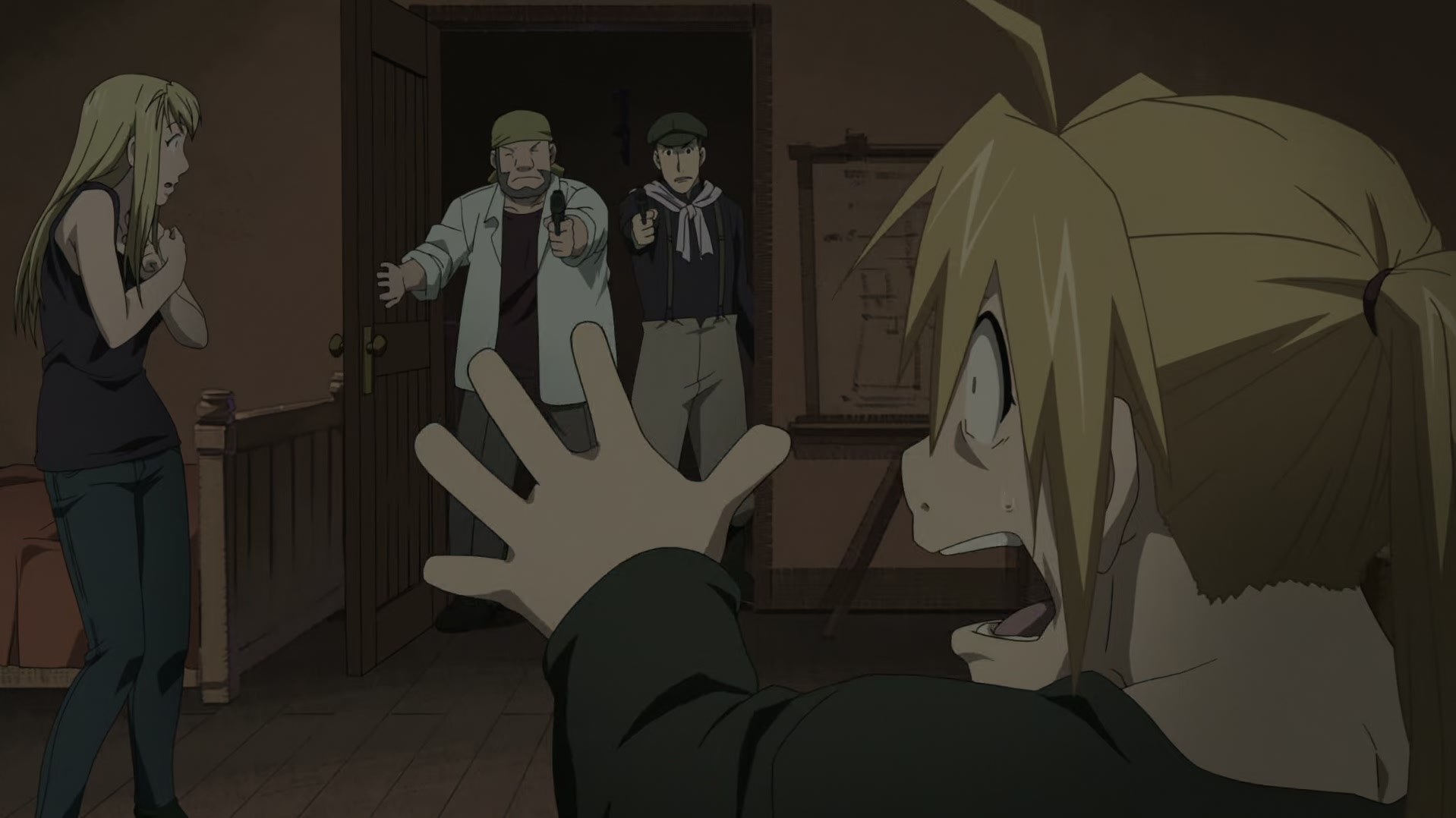 Fullmetal Alchemist: Brotherhood Ep 46: Looming Shadows @ 00:03:42