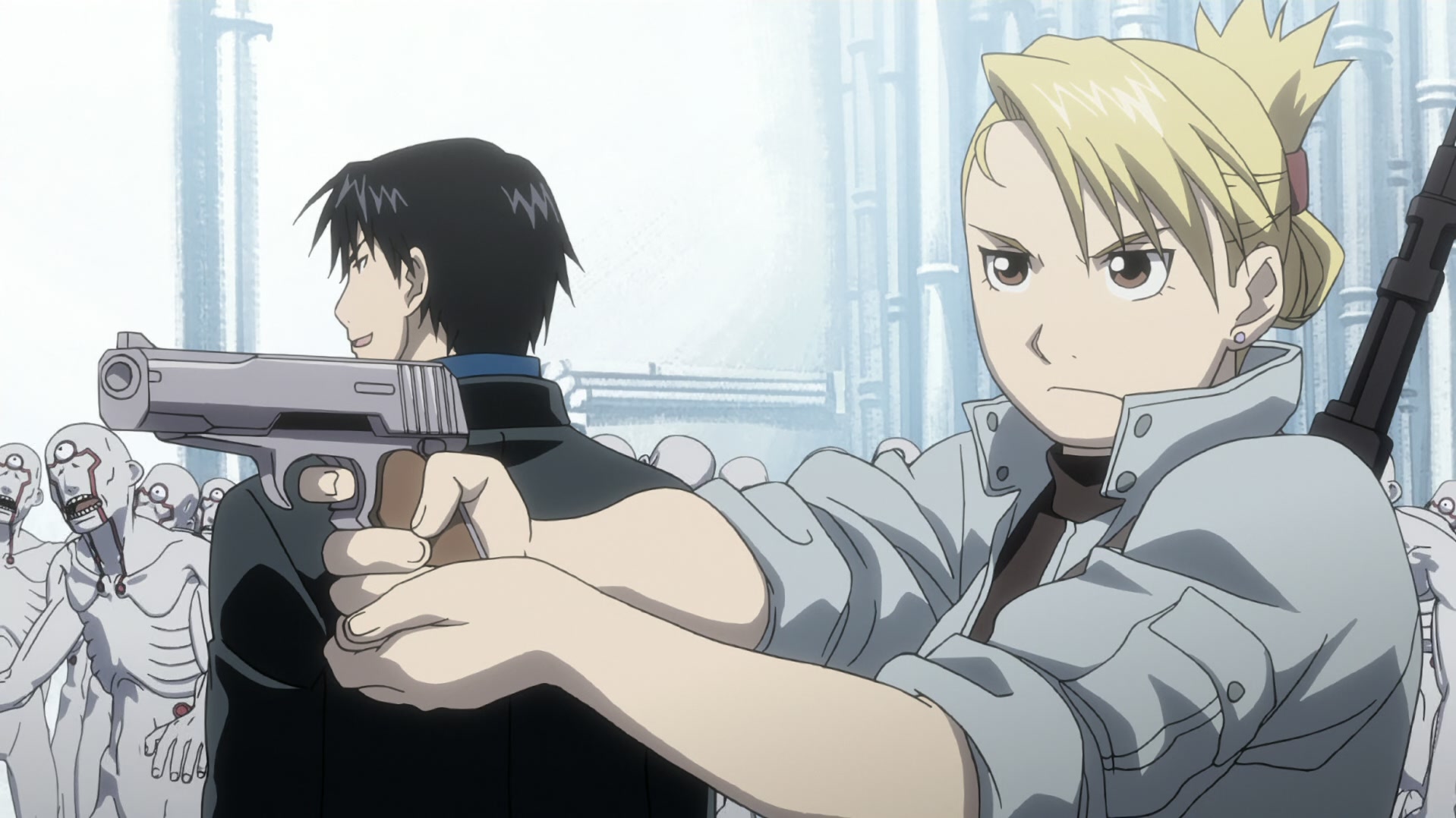 Fullmetal Alchemist: Brotherhood Ep 53: Flame of Vengeance @ 00:08:45