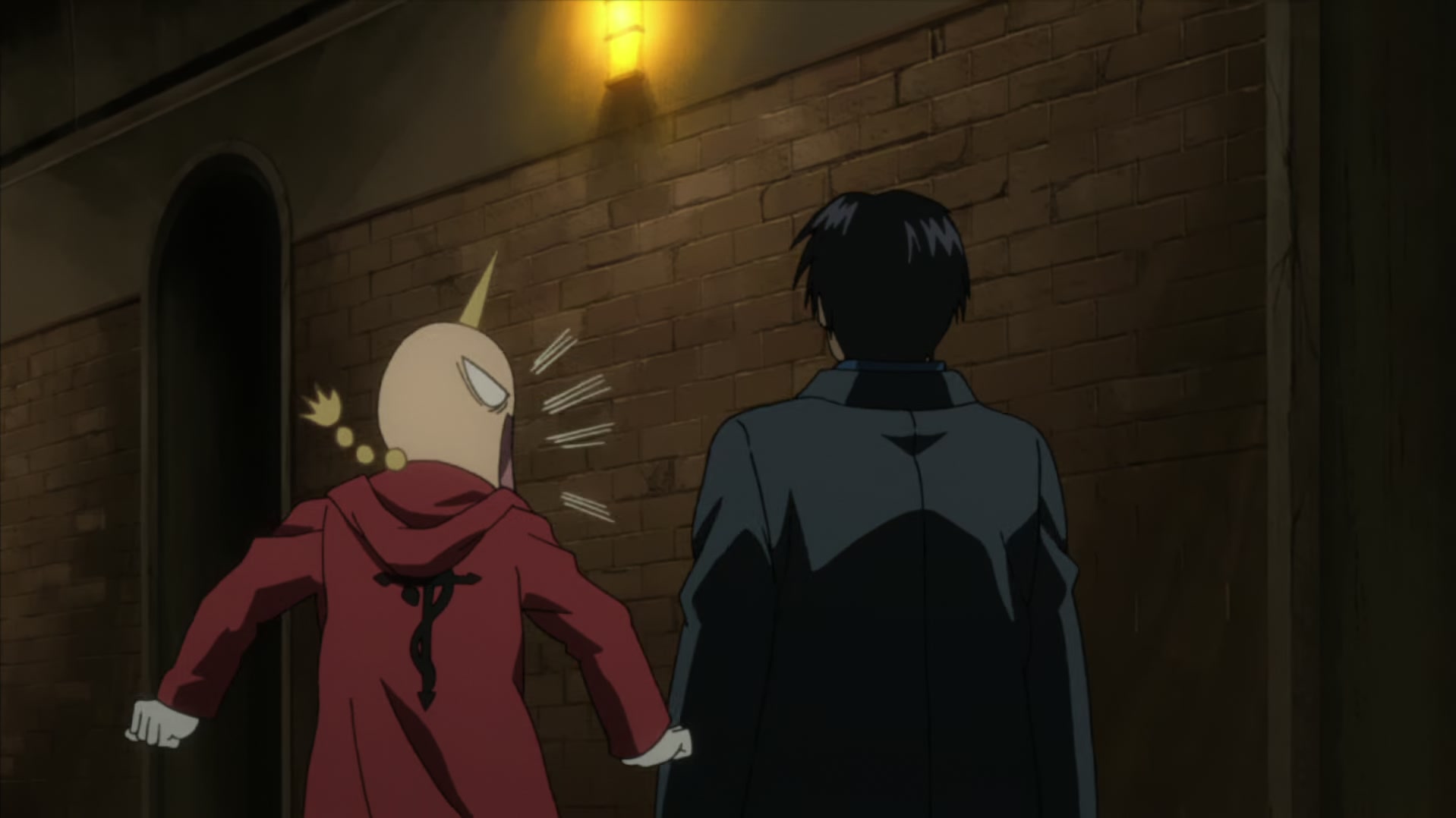 Fullmetal Alchemist: Brotherhood Ep 55: The Adults' Way of Life @ 00:02:00