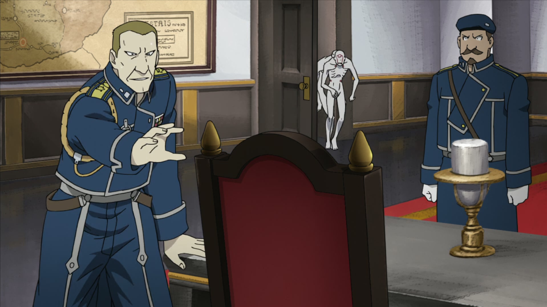 Fullmetal Alchemist: Brotherhood Ep 55: The Adults' Way of Life @ 00:05:06