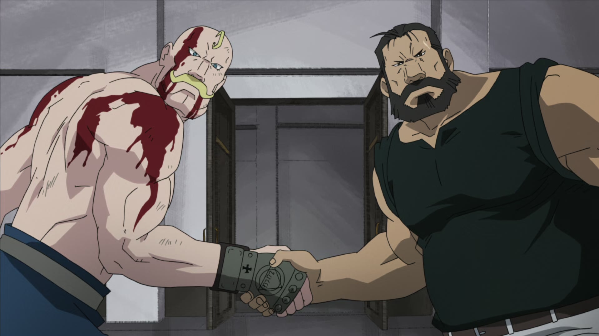 Fullmetal Alchemist: Brotherhood Ep 55: The Adults' Way of Life @ 00:09:19