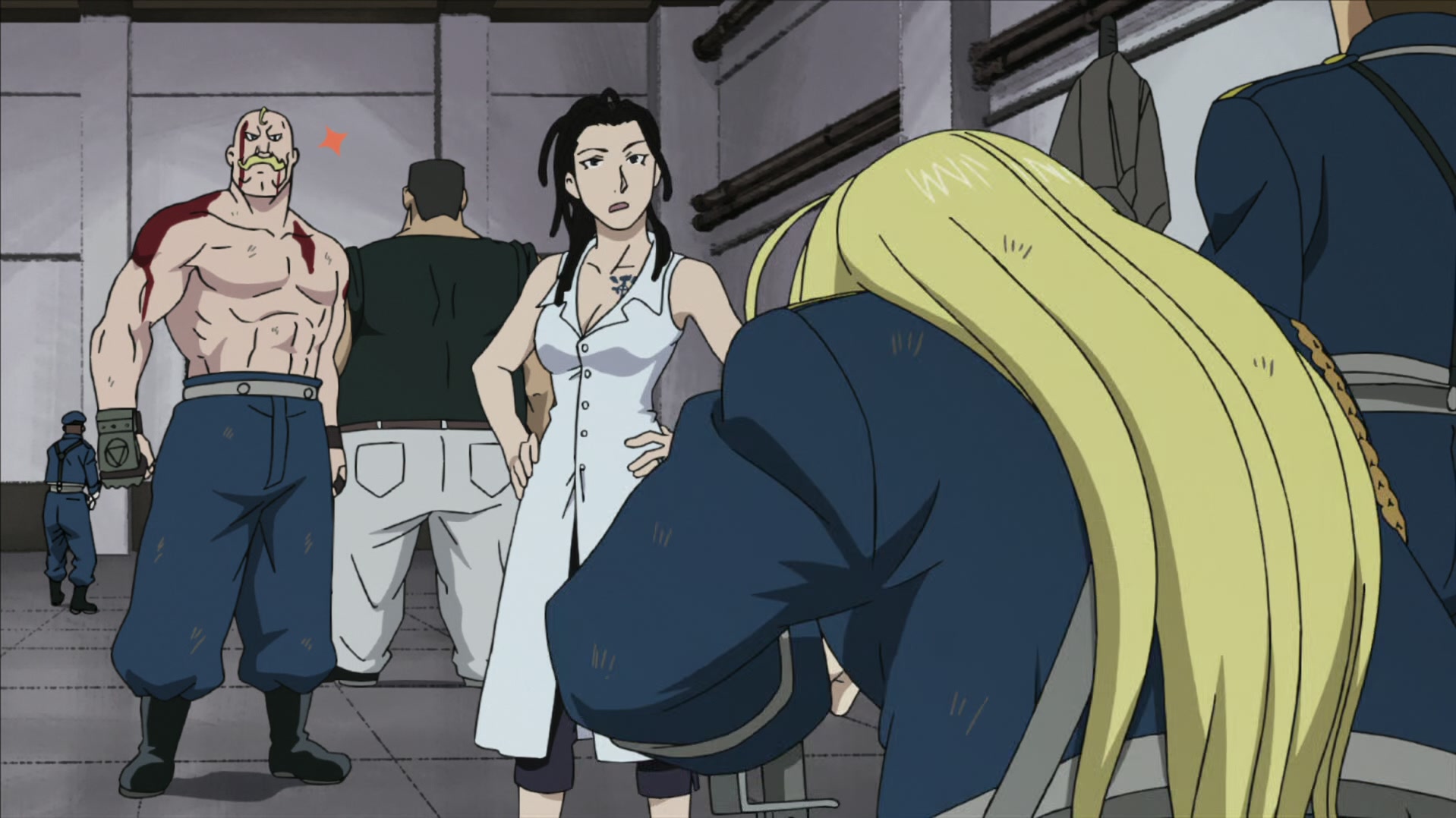 Fullmetal Alchemist: Brotherhood Ep 55: The Adults' Way of Life @ 00:12:01