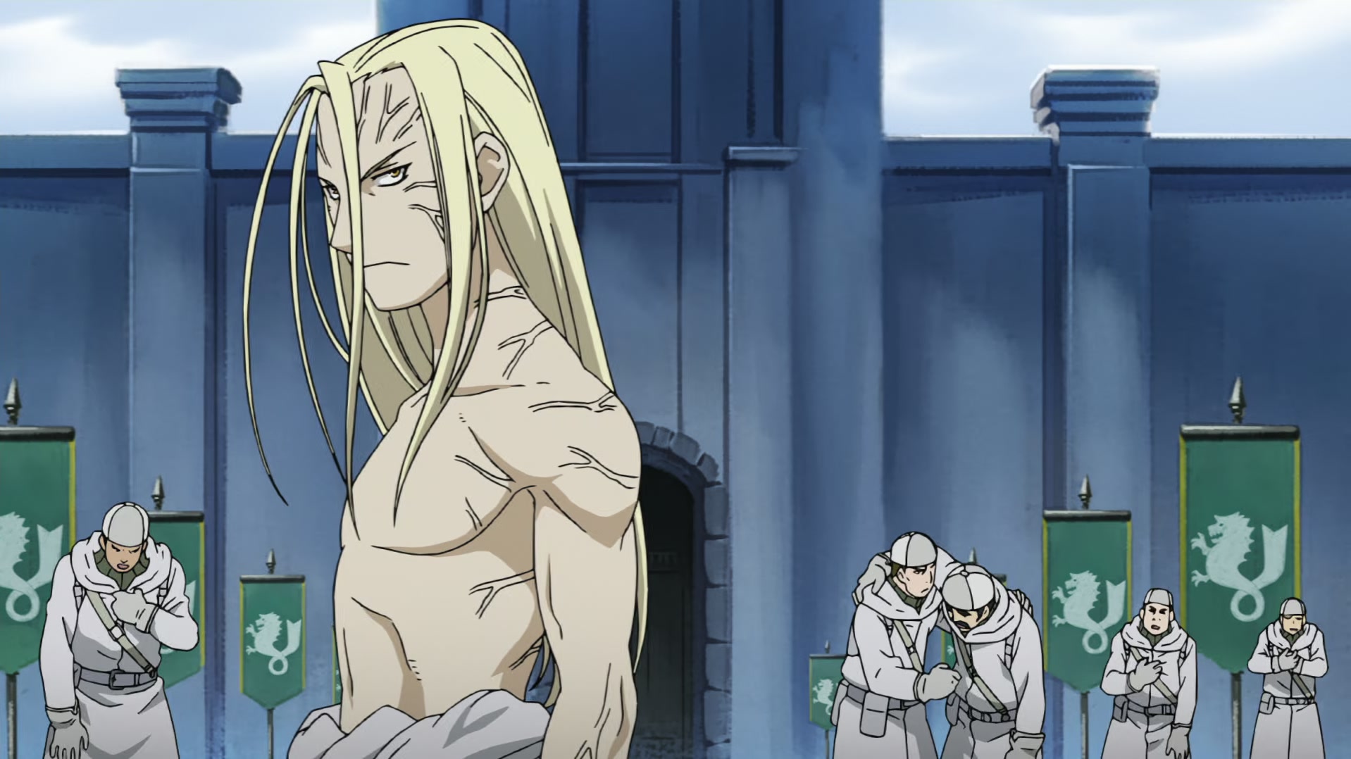 Fullmetal Alchemist: Brotherhood Ep 62: A Fierce Counterattack @ 00:02:07