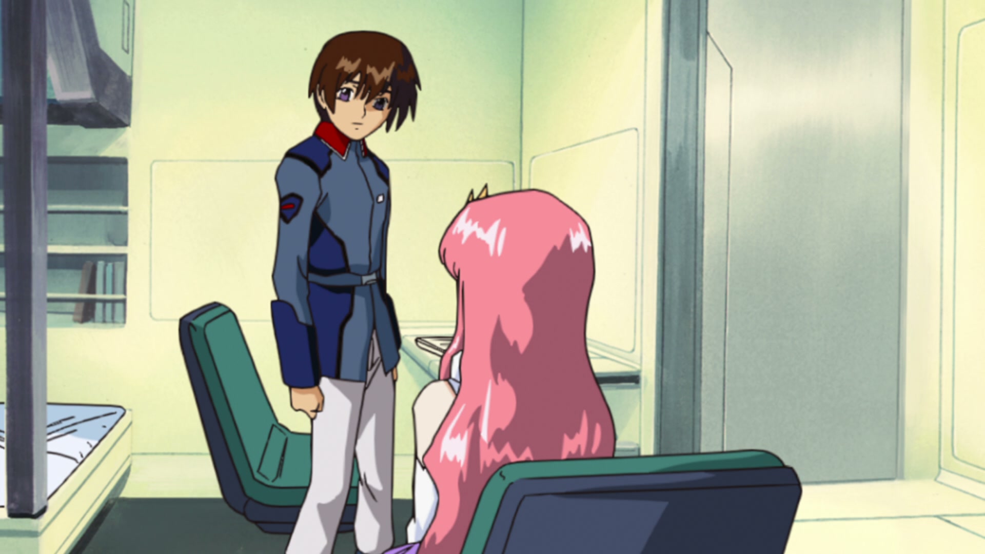 Mobile Suit Gundam SEED Ep 8: The Songstress of the Enemy Forces @ 00:15:55