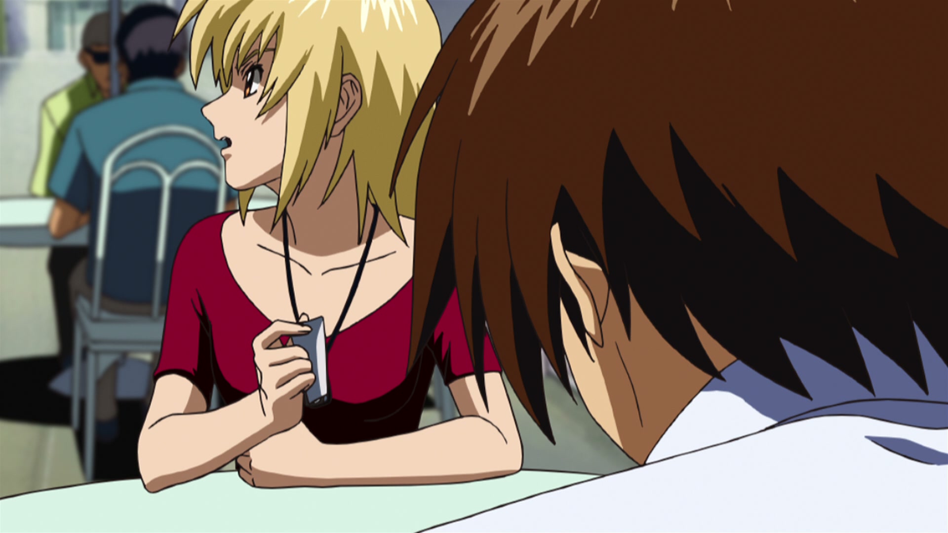 Mobile Suit Gundam SEED Ep 19: Fangs of the Enemy @ 00:07:56