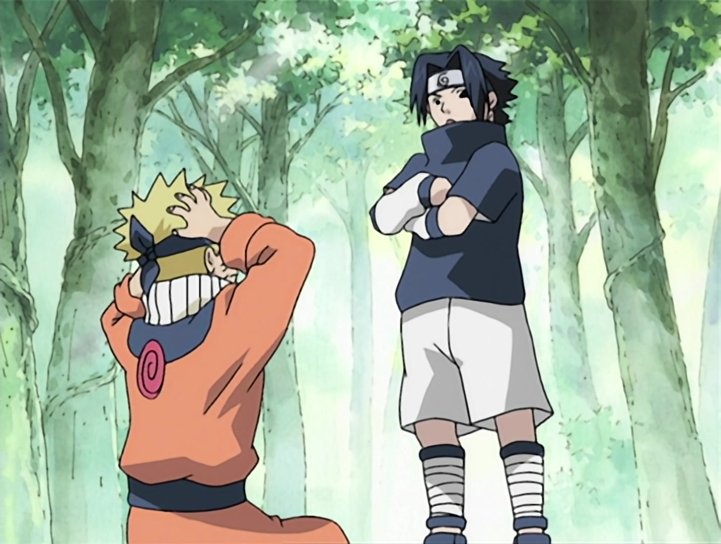 Naruto Ep 12: Battle on the Bridge! Zabuza Returns!! @ 10:05
