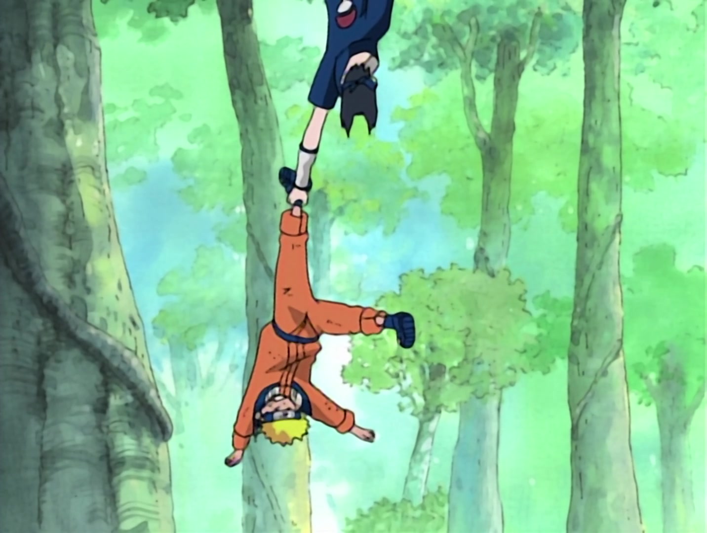 Naruto Ep 12: Battle on the Bridge! Zabuza Returns!! @ 11:27