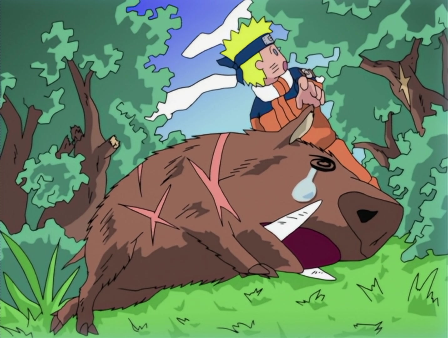 Naruto Ep 13: Haku's Secret Jutsu: Crystal Ice Mirrors @ 12:29