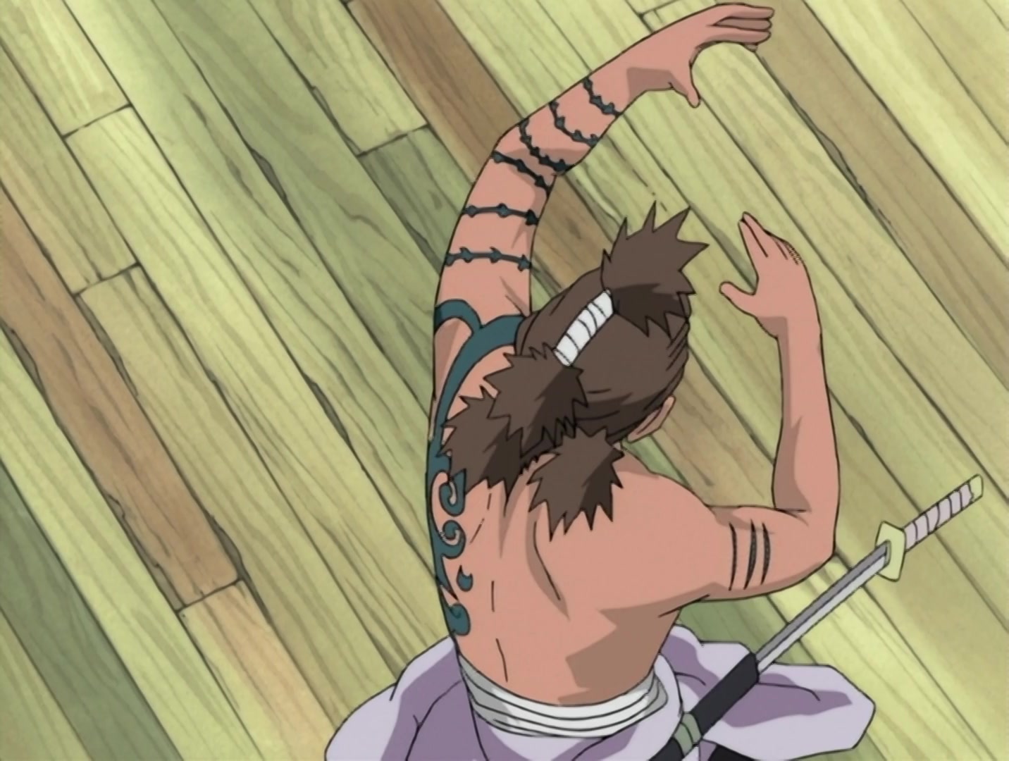 Naruto Ep 13: Haku's Secret Jutsu: Crystal Ice Mirrors @ 13:11
