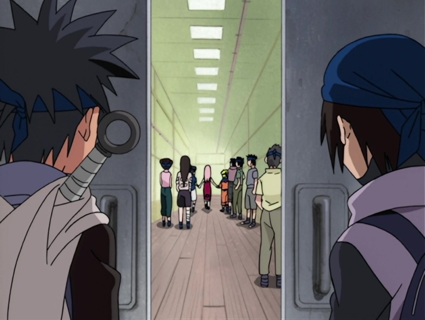 Naruto Ep 22: Chunin Challenge: Rock Lee vs. Sasuke! @ 02:05