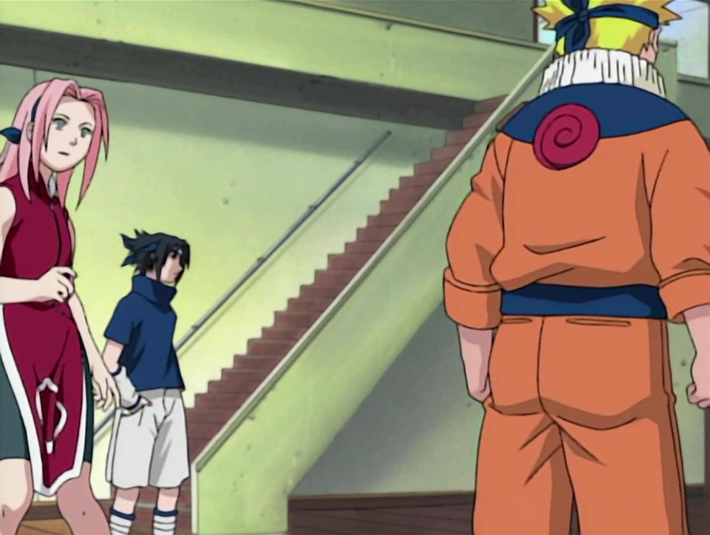Naruto Ep 22: Chunin Challenge: Rock Lee vs. Sasuke! @ 05:44
