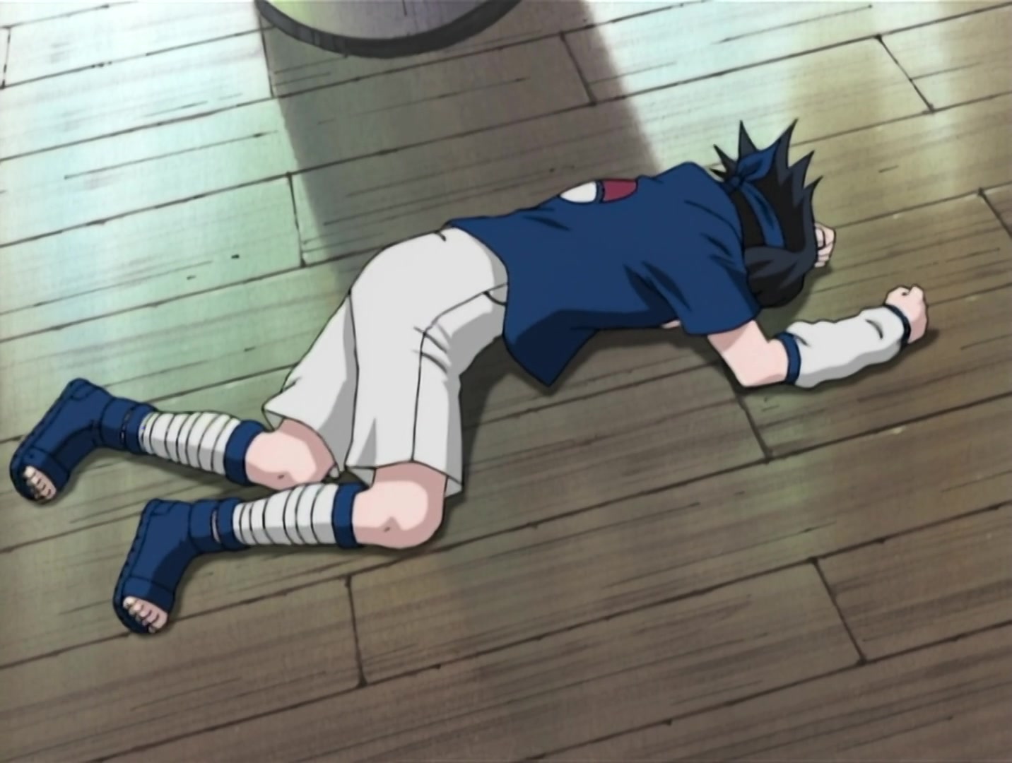 Naruto Ep 22: Chunin Challenge: Rock Lee vs. Sasuke! @ 07:59