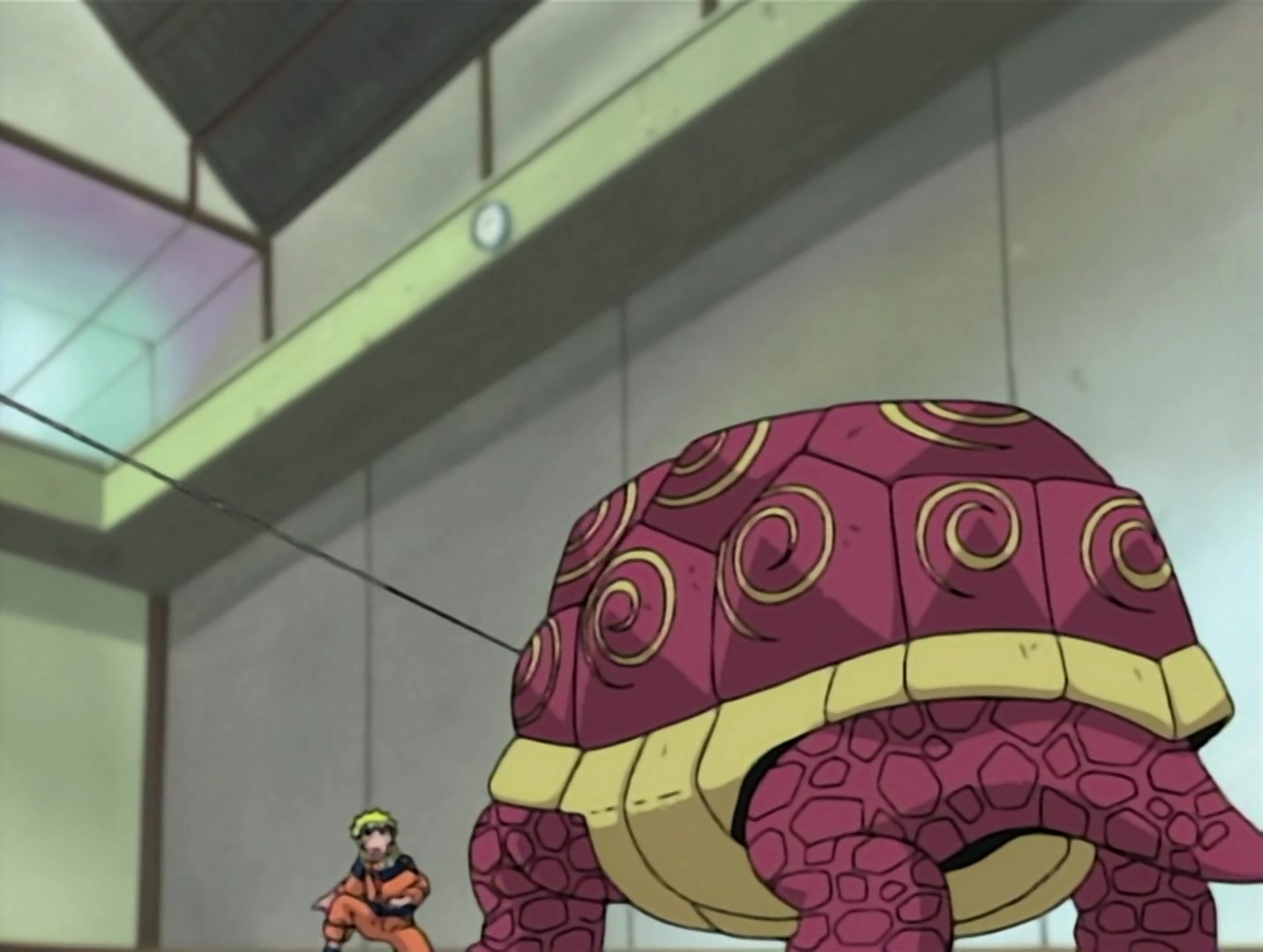 Naruto Ep 22: Chunin Challenge: Rock Lee vs. Sasuke! @ 12:20