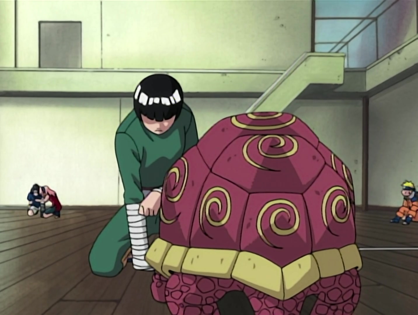 Naruto Ep 22: Chunin Challenge: Rock Lee vs. Sasuke! @ 12:37