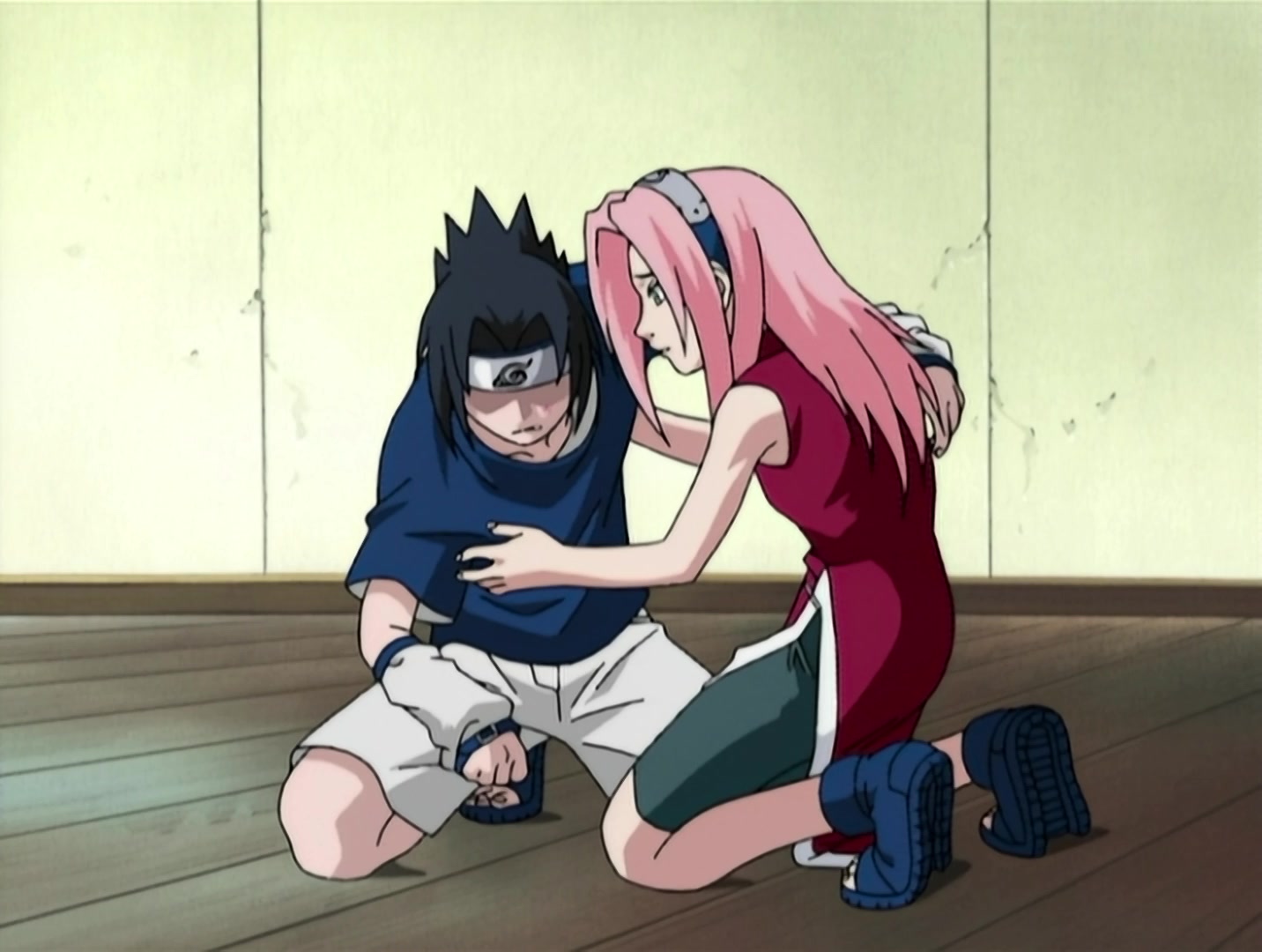 Naruto Ep 22: Chunin Challenge: Rock Lee vs. Sasuke! @ 12:45