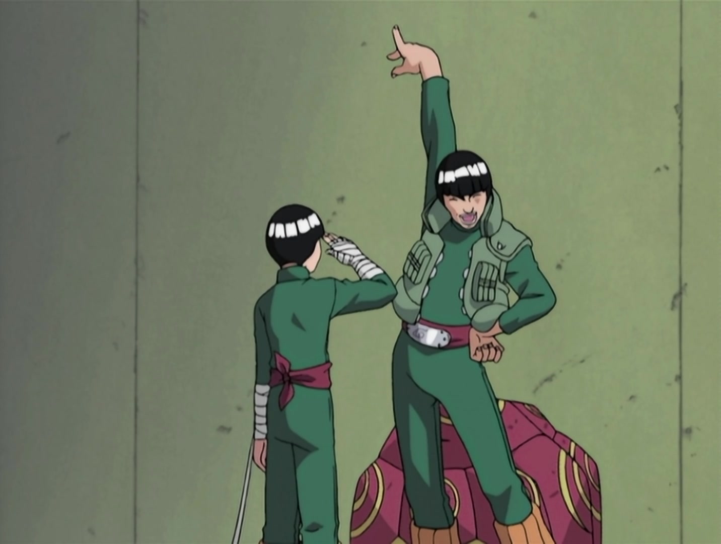 Naruto Ep 22: Chunin Challenge: Rock Lee vs. Sasuke! @ 17:07