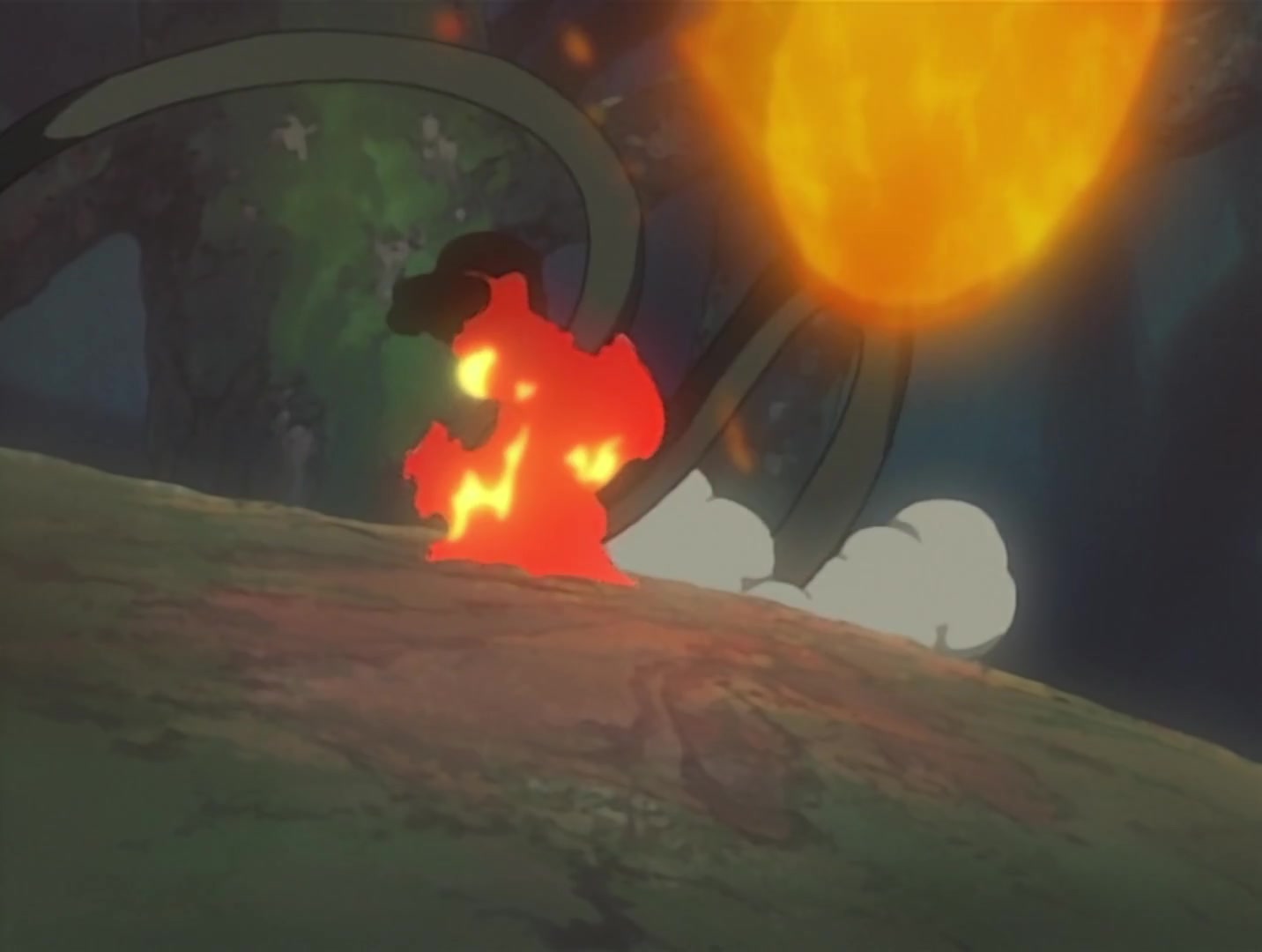 Naruto Ep 30: The Sharingan Revived: Dragon-Flame Jutsu! @ 04:20