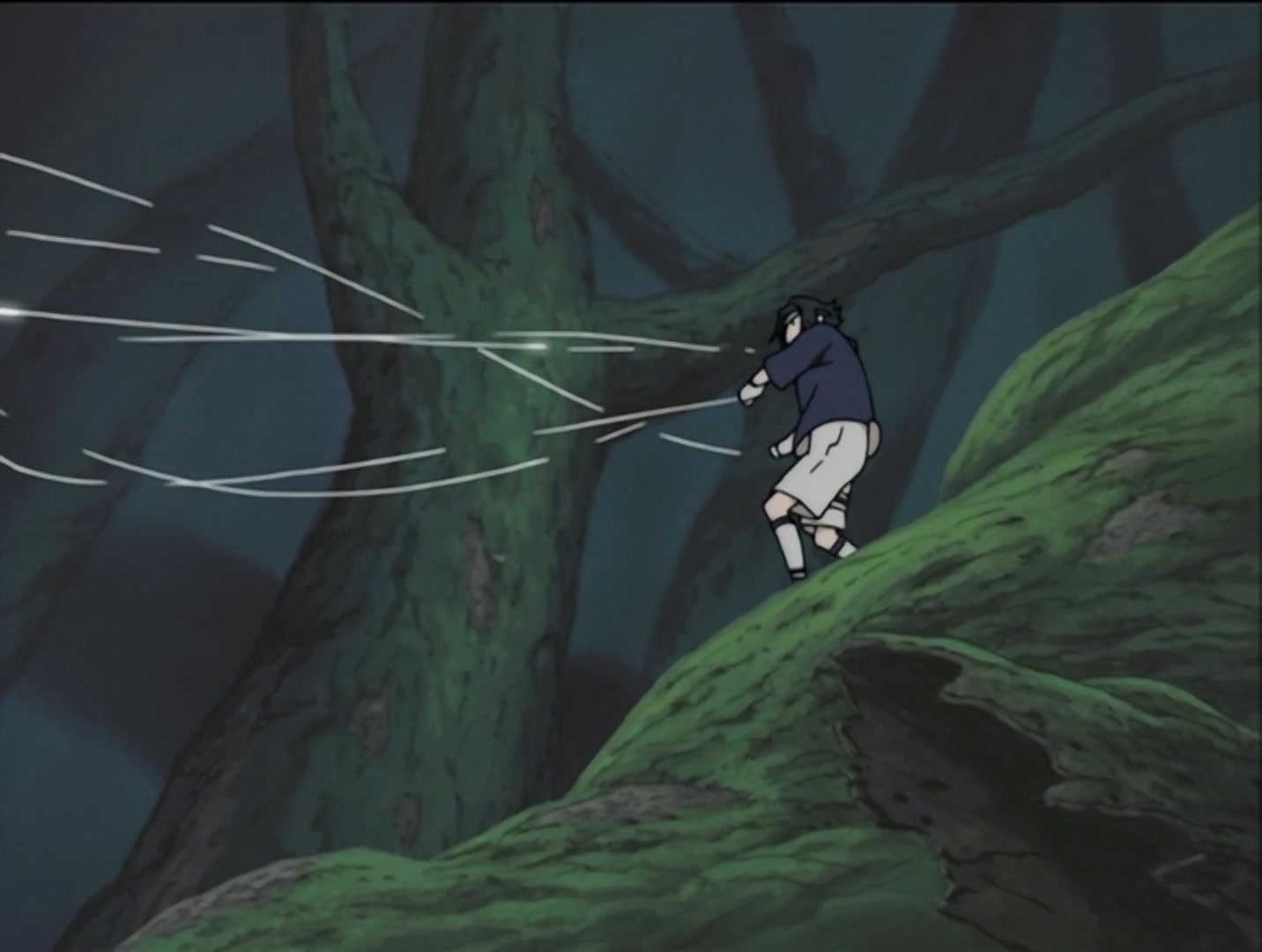 Naruto Ep 30: The Sharingan Revived: Dragon-Flame Jutsu! @ 07:04