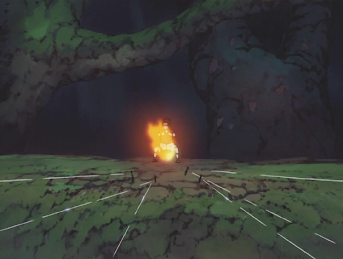 Naruto Ep 30: The Sharingan Revived: Dragon-Flame Jutsu! @ 07:23