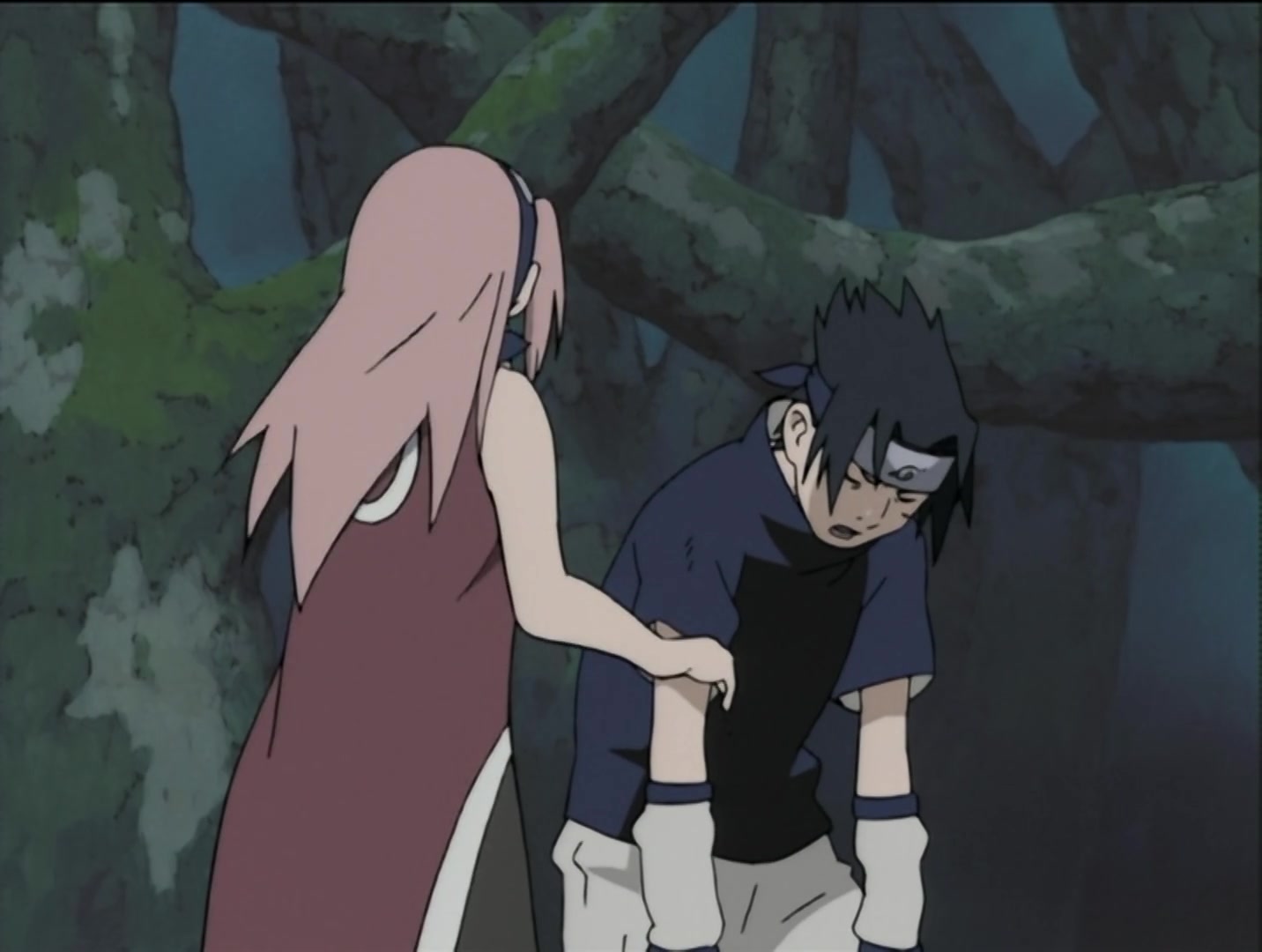 Naruto Ep 30: The Sharingan Revived: Dragon-Flame Jutsu! @ 08:00