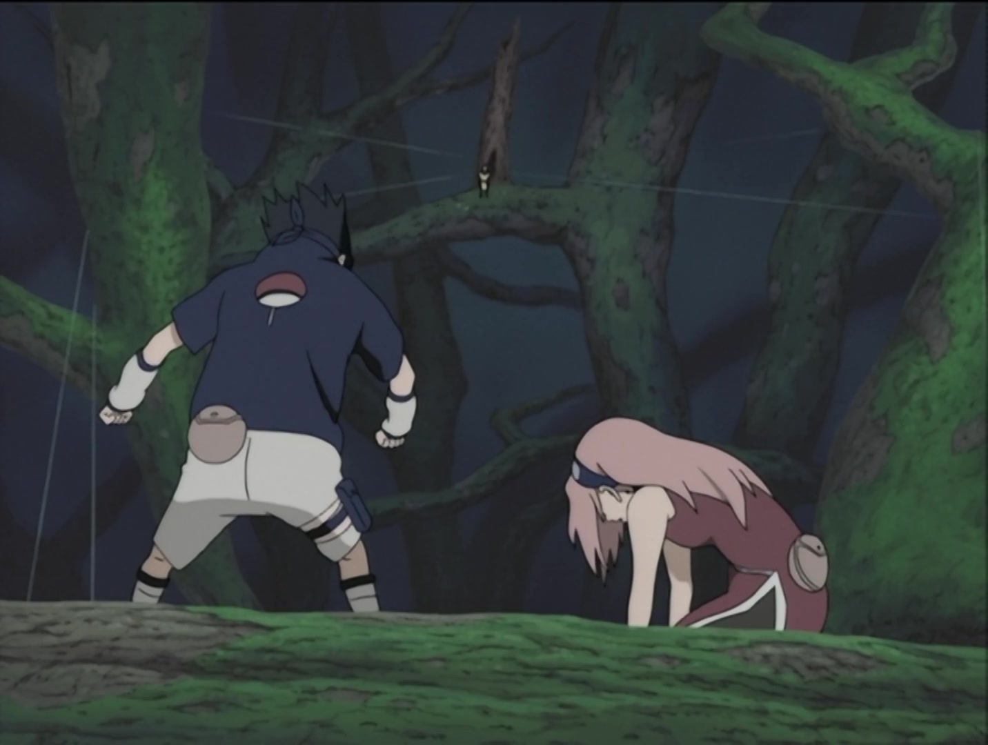 Naruto Ep 30: The Sharingan Revived: Dragon-Flame Jutsu! @ 08:24