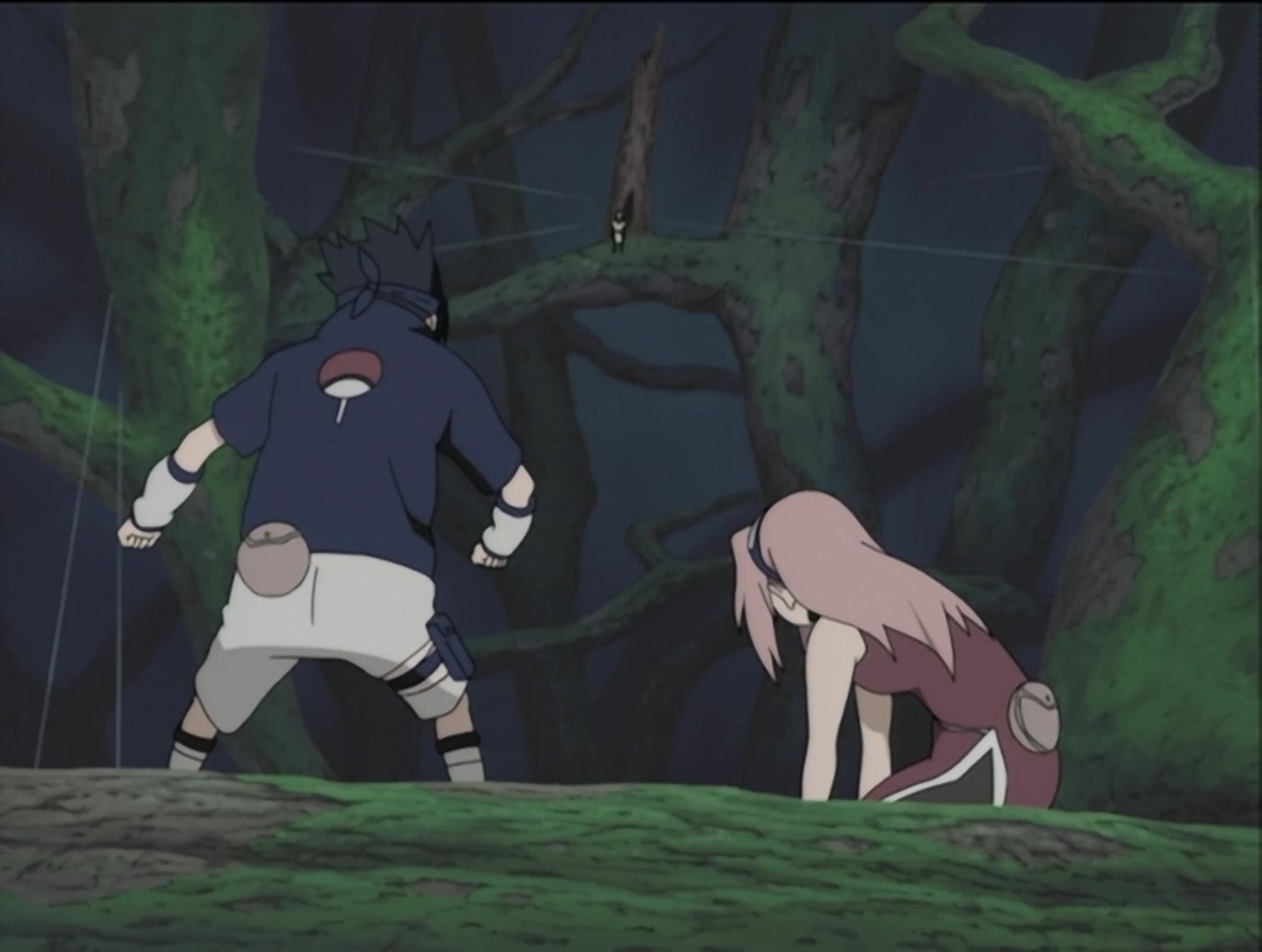 Naruto Ep 30: The Sharingan Revived: Dragon-Flame Jutsu! @ 08:28
