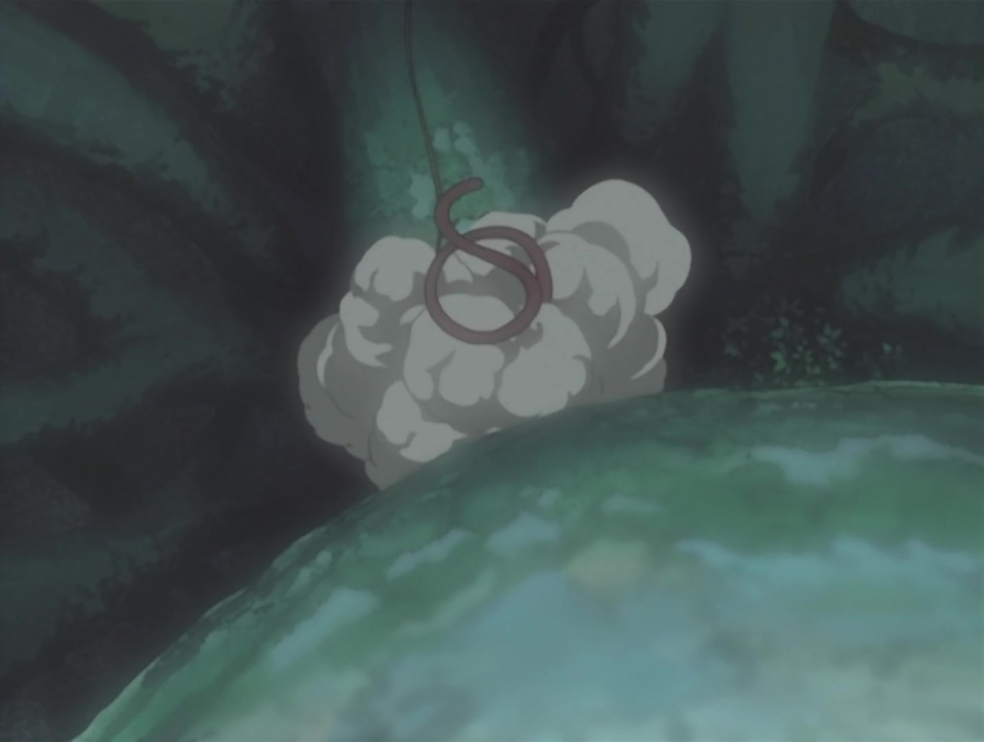 Naruto Ep 30: The Sharingan Revived: Dragon-Flame Jutsu! @ 12:56
