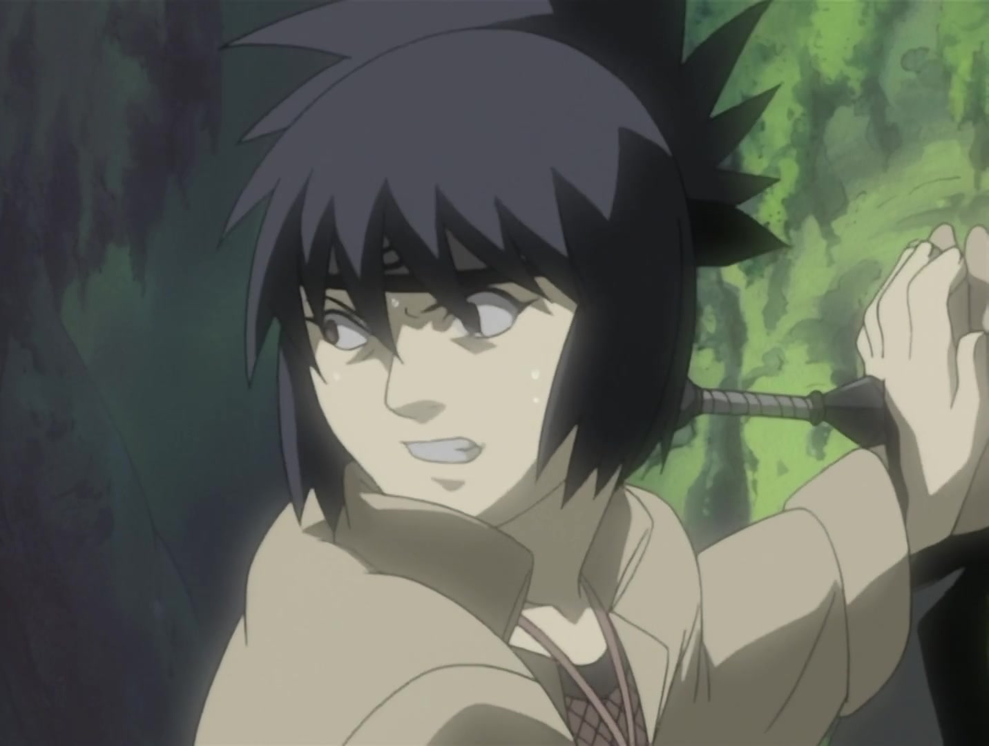 Naruto Ep 30: The Sharingan Revived: Dragon-Flame Jutsu! @ 14:20