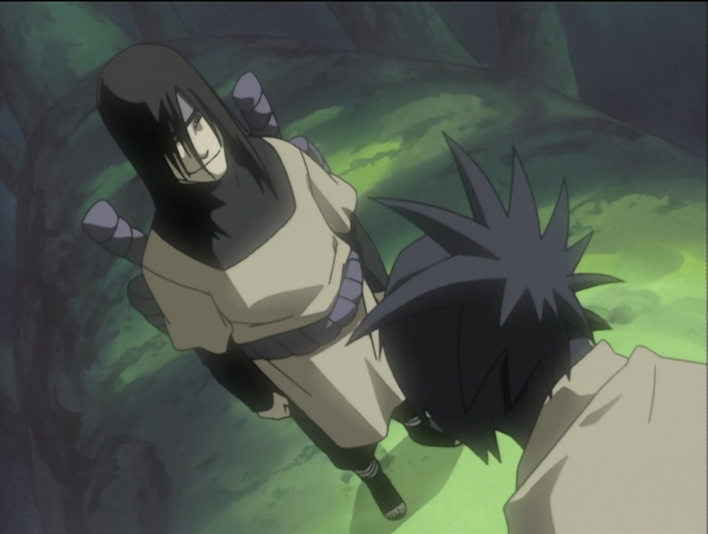 Naruto Ep 30: The Sharingan Revived: Dragon-Flame Jutsu! @ 14:58