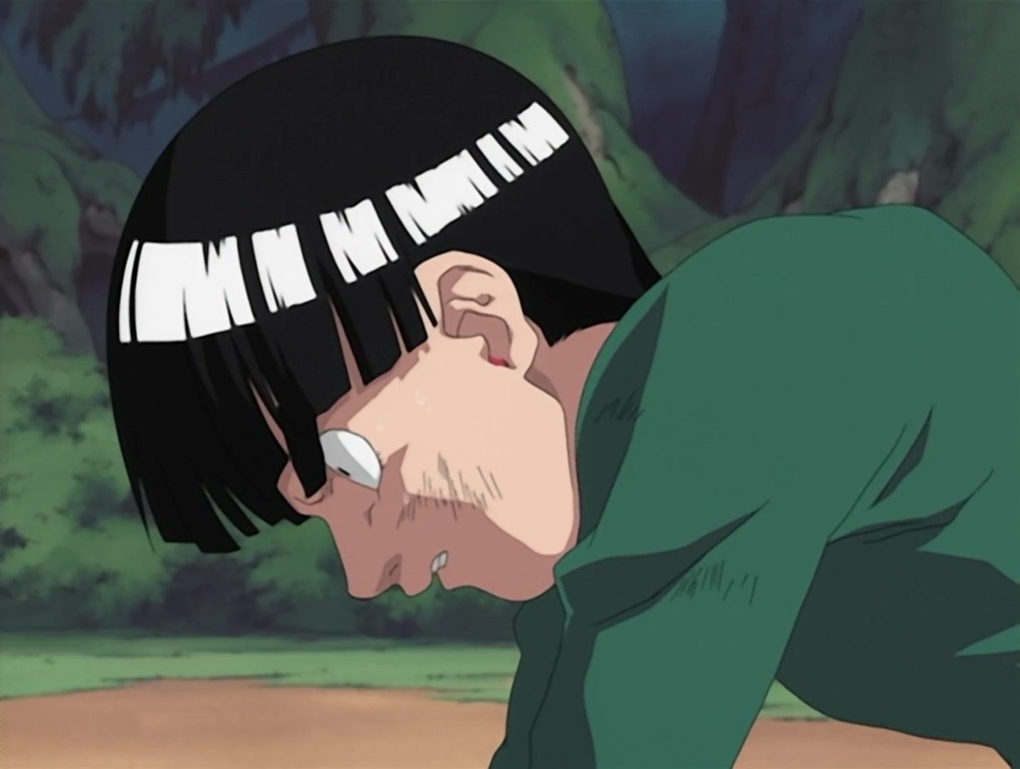 Naruto Ep 32: Bushy Brow's Pledge: Undying Love and Protection! @ 02:49