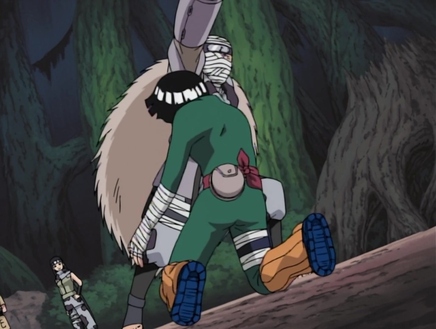 Naruto Ep 32: Bushy Brow's Pledge: Undying Love and Protection! @ 06:40